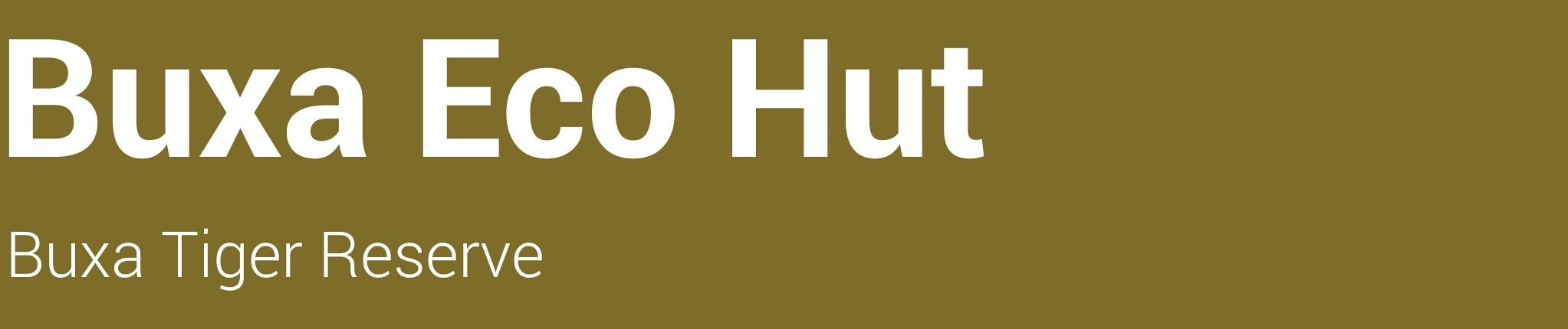 Buxa Eco Hut